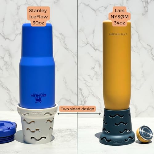 Kuppy Silicone Water Bottle Drying Rack - Fast-Dry Bottle Dryer for 20-64oz Cups - Reusable Food Storage Bag Drying Rack - Compatible with Stanley, Owala, Stasher (White, 4-Pack) - color: White