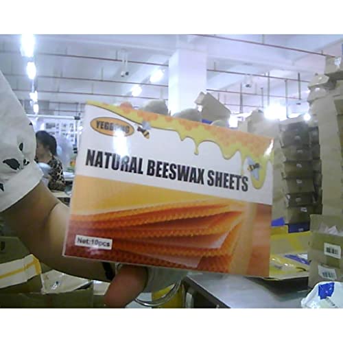 Natural Beeswax Sheets for Candle Making - 30 Pieces Honeycomb Foundation Beehive Beeswax Sheet Kit for DIY Adults and Kids, Perfect for Rolling Candles and Beekeeping Supp