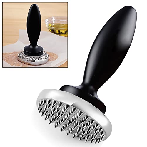 Reversible Meat Tenderizer and Pounder Dual Sided Meat Tenderizer Mallet Marinating Prep Tool, Mysterious Black