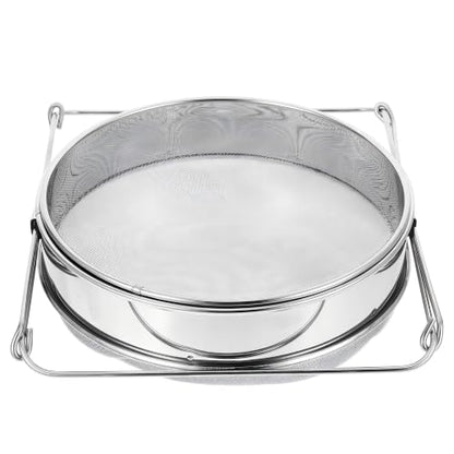 Stainless Steel Honey Strainer for 5 Gallon Bucket, Double Layer Mesh Honey Filter Strainer with Adjustable Support Legs, Universal Beekeeping Harvest Tool Fit Most Honey Pails