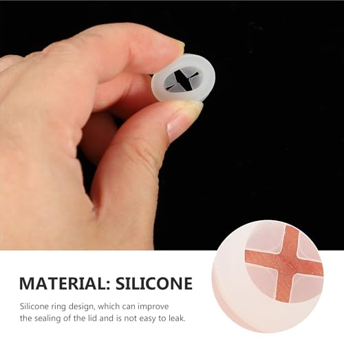 CALLARON 20Pcs Silicone Straw Stoppers - 17mm Straw Hole Plugs, Mason Jar Lids Plugs, Silicone Seal Fermenter Lid Grommet, Lids Airlock Grommet - color: B