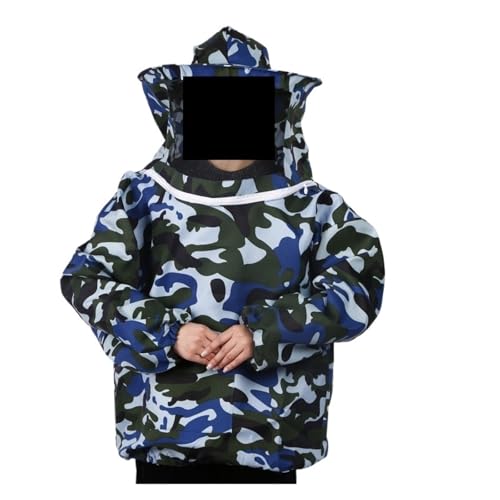 Foldable Beekeeping Suit Jacket Veil Set Double Zippered Beekeeping Protective Suit Anti-bee Beekeeper Clothing with Hat(Silver)