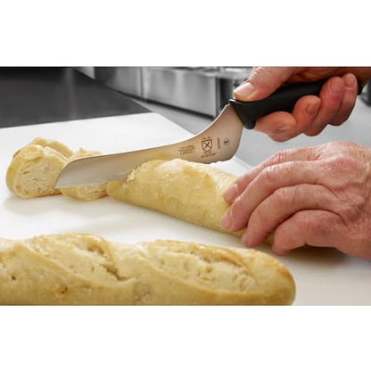 Mercer Culinary Millennia Black Handle Offset Bread Knife, 7-Inch - style: Offset Bread Knife 7-Inch