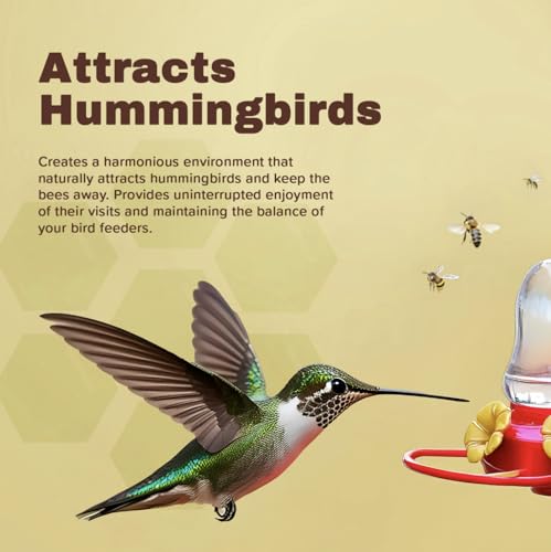Donaldson Farms Hummingbird Feeder Bee Repellent Spray - Efficiently Keep Bees Off Hummingbird Feeder, Natural Bee Repellent Sprays for Patio Garden, Citrus Spray for Outdoor Bird Food - 8oz Bottle