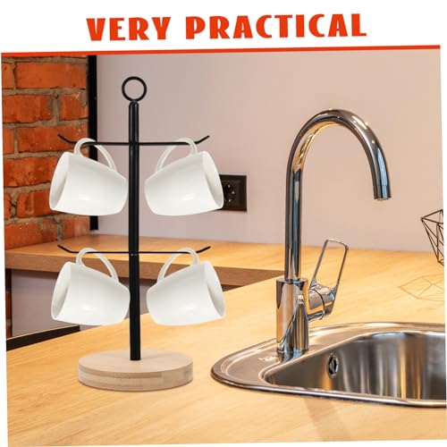 STOBAZA 1pc Cup Lid Organizer Stand Space-Saving Vertical Storage Holder for Tumblers Double Design for Easy Access and Drying Sleek Kitchen Countertop Display
