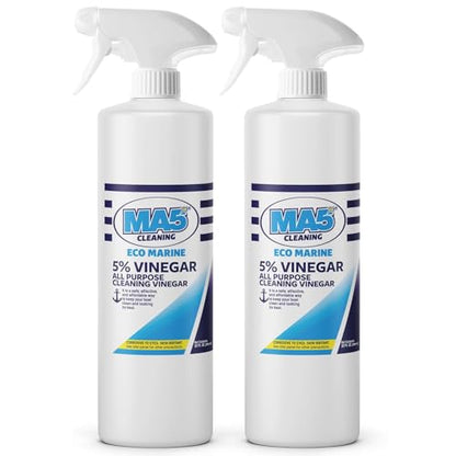 MA5x EcoMarine 5% Vinegar All Purpose Boat Cleaning Vinegar | Biodegradable Safe Boat Cleaner | Multi-Surface Marine Cleaner - size: 64 Fl Oz (Pack of 1)