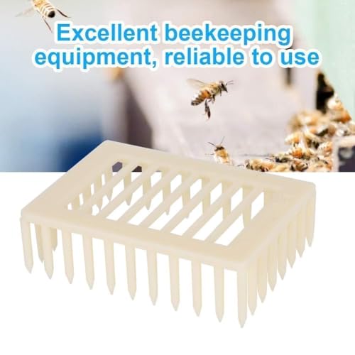 Cyrank Beekeeping Rearing Box, 20PCS Queen Marker Cage Clip Bee Catcher Beekeeper Beekeeping Tools Equipment Beekeeping Supplies Beekeeper Equipment Tool