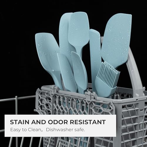 Elihome Mini Silicone Basting Pastry Brush, Cooking Brush for Oil Sauce Butter Marinades, Food Brushes for BBQ Grill Kitchen Baking, Baster Brushes Food Grade, Slate Teal Grey - color: Slate Teal Grey
