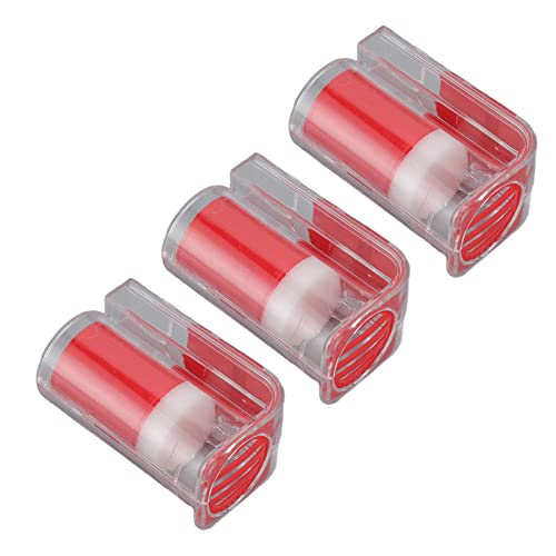 Gavigain 3Pcs Bee Queen Clips Catcher,Queen Bee Marking Cage Catcher,Plastic One Handed Bee Queen Marker Bottle Beekeeping Tools for Beekeepers(red) - color: red