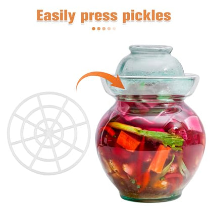 VOSAREA 5pcs Fermenting Jar Mesh Presser Wide Mouth Fermenting Jar Press Weight Pickle Can Press Mesh Plate Fermenting Presser Mesh Practical Weights Mesh