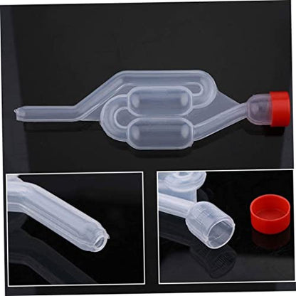 Gcroet Wine Fermentation Airlock Kit Stopper Exhaust Valve High Transparent S Shape for Brew Beer Wine Making 10PCS Red...