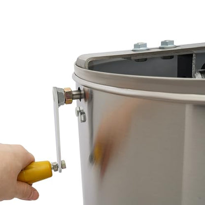 DNYSYSJ Two-Frame Honey Machine, Large Stainless Steel 2 Frame Manual Honey Extractor Beekeeping Equipment for Farm