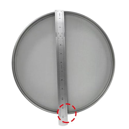 100 Mesh Lab Sieves 12" Diameter 304 Stainless Steel Wire Cloth Test Sieve for Industrial Laboratory Home - size: 100 mesh