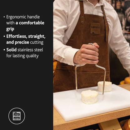BOSKA Roquefort Bow, 145mm - Wire Slicer - Cheese Slicer - Cheese Cutter - Cheese Tool - Medium - Silver - style: 145mm Soft Cheese Bow