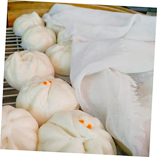 4Pcs Cotton Muslin Filter Cloth White Reusable Straining Fabric for Cooking Tofu Draining Nut Milk and Crafting Healthy and Sanitary No Fluorescent Agents