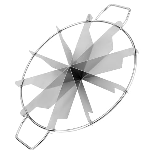 Penitue 10-Slice Cake Cutter Press, Stainless Steel Round Pie Divider with Side Handles Pie & Cheesecake Slicer for Uniform Portions Bakeries and Home Use - style: 10 grid cake cutter
