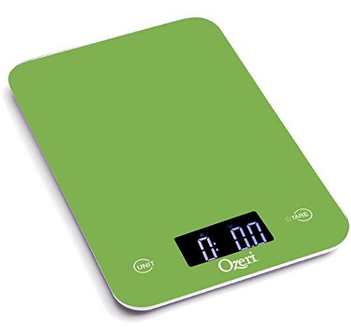 Ozeri Touch Professional Tempered Glass Digital Kitchen Scale, Lime Green - color: Green