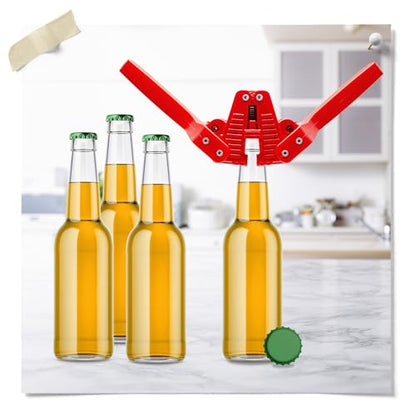 Fermentaholics Beer Bottle Capper & Lid Set – Double Wing Manual Capping Tool with 144 Crown Caps – Fits Standard 12 oz & Homebrew Beer Bottles (Capper & Lid Set -144 Green Crown Caps) - size: Capper & Lid Set -144 Green Crown Caps