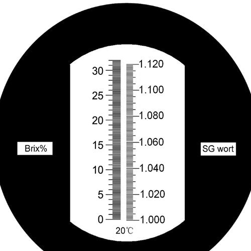 Hand Held S.g. 1.000-1.130 Brix 0-32%brix Wine Wort Beer Brewing Refractometer Rsg-100atc