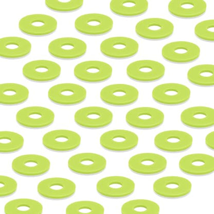 6pcs Dopamine color Silicone Gaskets Washers Seals for Cap Swing Flip Top Bottle for Home Brew Beer Soda Bottle Sealingflat,no cover (Lime Green) - color: Lime Green