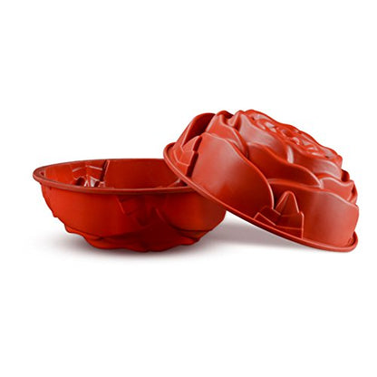 FantasyDay 9.3" Big Rose Flower Birthday Cake Mold - Silicone Baking Pan/Mold for Birthday, Wedding, Parties - Cake, Loaf, Muffin, Brownie, Cheesecake, Tart, Pie, Flan, Bread - color: Big Rose