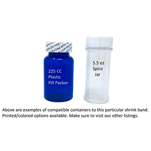 Shrink Band Assorted Sample Pack for All Bottles and Containers (Medium) - size: Medium (1" - 2" Diameter)