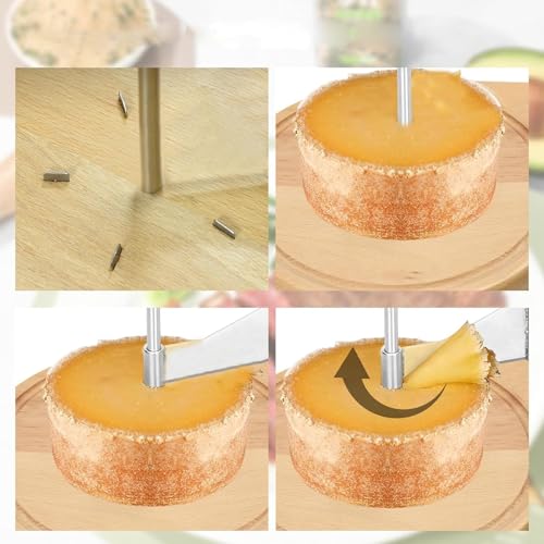 Adjustable Stainless Steel Cheese Slicer - Flower Maker & Curler for Cheese Wheels, Butter & Chocolate - Essential Kitchen Tool for Cheese Lovers