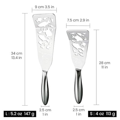 Gourmet Easy Fish Spatula Set, Ultra-Thin Edge Easy Flipping – Fish Edition | Stainless Steel, Kids Friendly, Ergonomic Non-Slip Grip for Secure Control, Versatile Use, Dishwasher Safe, 5-Year Warranty - color: Fish Edition