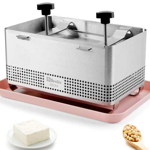 Tofu Press Stainless Steel, Paneer Maker with Upgraded Deep-Press Design, Improves Tofu Flavor and Texture, for Homemade Tofu, Paneer Press and Cheese Press, Multi-Functional Kitchen Tool-Plus Size - size: XL