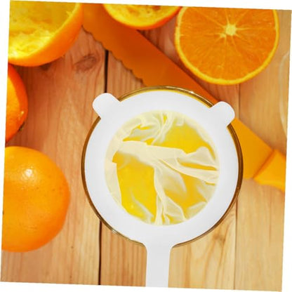 STOBAZA 2pcs Fine Mesh Strainers for Kitchen Food Juices and Honey Filtering, Handheld Plastic Sieve with Double-ear Handles, Kitchen Juicing Supplies for Tea, Coffee, and Soy Milk