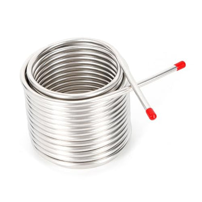 Stainless Steel Immersion Wort Chiller, Double Layer Food Grade Stainless Steel Coil Pipe for Cooling Beer & Malt, Beer Chiller Brewing Equipment for Home Brewing