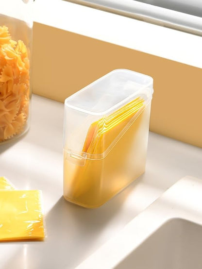 1pcs Sliced Cheese Container for Fridge - Compact, Stackable, and Multifunctional