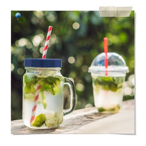 Wide Mouth Mason Jar Fermentation Lids - Turns Your Jar Into A Fermentation Vessel - Lid With Hole & Grommet For Airlock - Fits Wide Mouth Mason Jars - AIRLOCKS SOLD SEPARATELY. - style: 4 Lids - No Airlocks