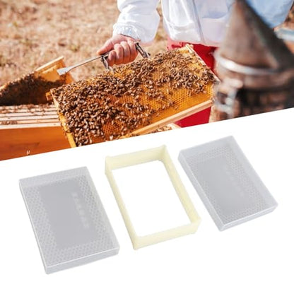 Beekeeping Comb Foundation Sheets - Plastic Beehive Frame Kit with High Wax Content - Beekeeper Equipment for Honey Hive