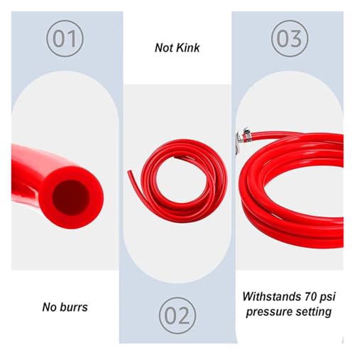 Home Brewing Co2 Regulator Beer Gas Line Kit,W21.8/CGA320 Homebrew Keg Pressure Regulator with Ball Lock Carbonated PVC Tubing Hose Wine Accessories(CGA320)