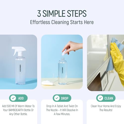 12 Pack Natural Multi-Purpose Cleaner - All Surface Multipurpose Cleaning Tablets Refill - Eco-Friendly Product & Cleaning Supplies - 1 Tablet = 17oz Spray (204oz Total) - Calm Lavender