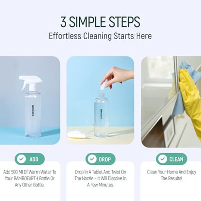 12 Pack Natural Multi-Purpose Cleaner - All Surface Multipurpose Cleaning Tablets Refill - Eco-Friendly Product & Cleaning Supplies - 1 Tablet = 17oz Spray (204oz Total) - Calm Lavender