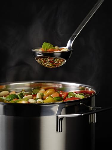 Rosle 10009 Stainless Steel Hooked Handle Ladle with Pouring Rim Serving Spoon - size: 5.4-Ounce (Hooked Handle), style: Pouring