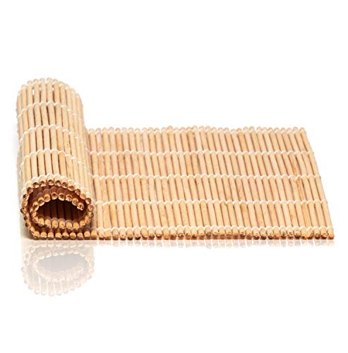 Bamboo Reed Cheese Mat | Durable Mat For Aging Cheese | Allows Air Flow For Drying Mold-Ripened Cheese During The Aging Process | Also Works Great For Rolling Sushi Or Drying Vegetables After Washing