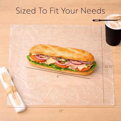 Restaurantware Plastic Food Wraps 1000 Pack of 10.75" x 12" Pre-Cut Clear Sandwich Wraps Disposable Pop-Up Microwavable Freezable Greaseproof Food Covers for Burgers, Snacks, And Take Out - size: 12" x 10.8"