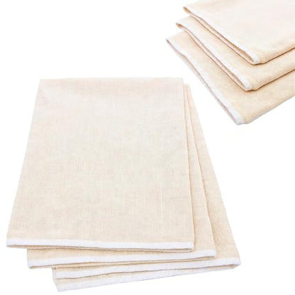 3 Pack Cheesecloth Muslin Cloths for Cooking, 20x20 Inch Unbleached Pure Cotton Straining Bags for Making Almond Milk, Yogurt, Cheese, Tofu, Steaming Dumplings - Reusable, Fine Mesh, Washable