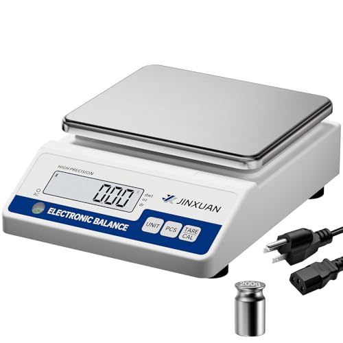 Lab Scale Gram Scale 0.01g Accuracy 1000 Gram Digital Scale Scientific Analytical Balance Scale Precision Scale for Jewelry Diamond Gold Chemistry Powder Kitchen, With 200g Weights Backlit LCD - style: 1000gx0.01g