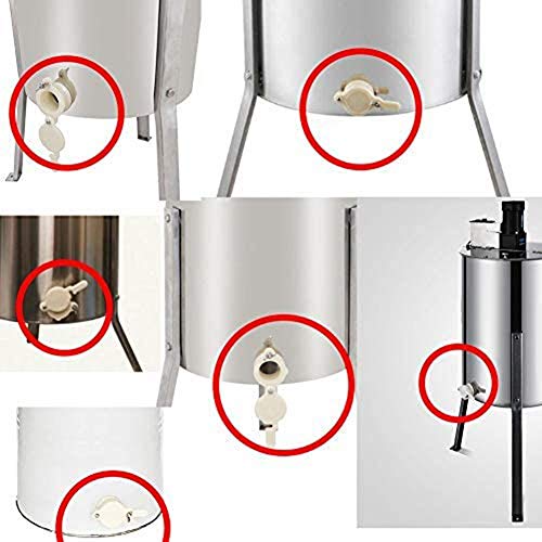 Honey Gate Valve 2pcs Extractor Tap for Honey Bucket Spout Beekeeping Honeycomb Bottling Tools