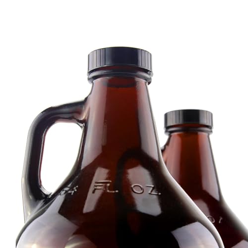 Brown,2L,Glass Bottle with Cap