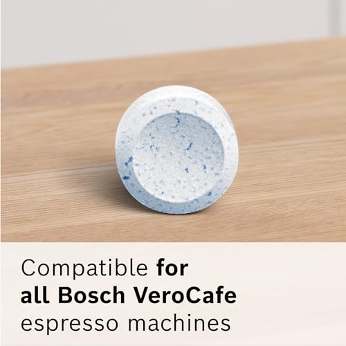 Bosch Cleaning Tablets for VeroCafe Coffee Machines - Espresso Cleaner, Phosphate-Free, Remove Coffee Oil and Residue - For Appliance Care and Maintenance, Extends Service Life - 10 Tabs - TCZ8001US