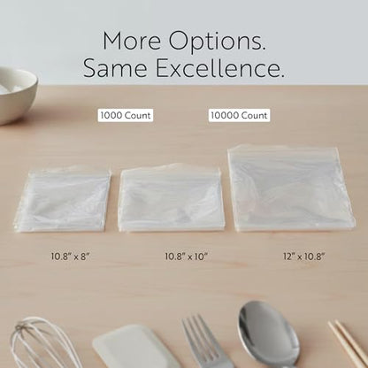Restaurantware Plastic Food Wraps 1000 Pack of 10.75" x 12" Pre-Cut Clear Sandwich Wraps Disposable Pop-Up Microwavable Freezable Greaseproof Food Covers for Burgers, Snacks, And Take Out - size: 12" x 10.8"