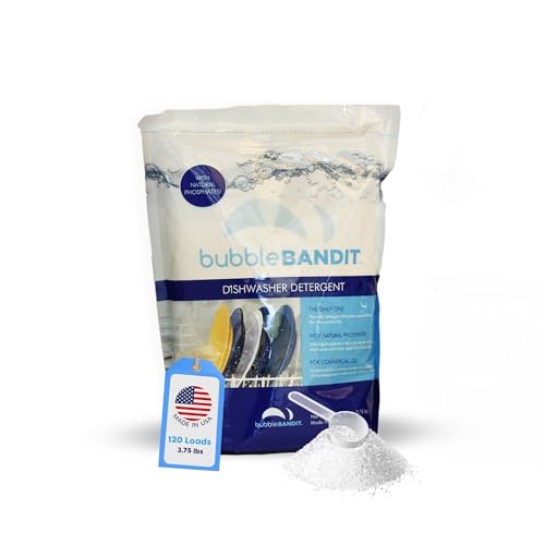 Dishwasher Powder Detergent with Phosphate. The Best Dishwasher Detergent for Spotless Dishes in Hard Water! ALL-IN-ONE (Soak, Wash & Rinse). (Pack of 1)… - size: 60 Ounce (Pack of 1)