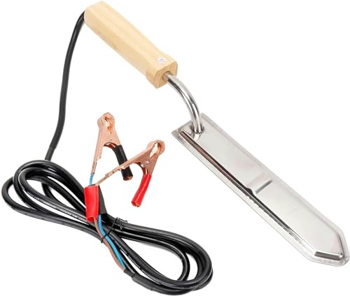 Stainless Steel Electric Honey Uncapping Knife Honey Scraper Cutter Beekeeping Equipment Tools 12V for Honey Harvesting Extracting Bee Keeping,Heating Honey Scraper