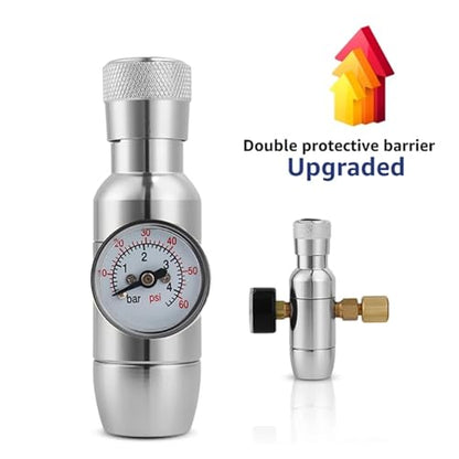 10L Cornelius Keg Kit, 2.5 Gallon 304 Stainless Steel Beer Keg Beverage Container with Beer Tap, Mini CO2 Charger Regulator and 0.6L Empty Soda Bottle for Homebrewing, Carbonation & Fermentation