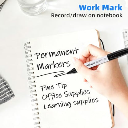 Permanent markers, 100 packs permanent markers bulk, quick dryingin one second, waterproof, smooth, noteasy to erase, durable, can be markedon glass, tiles and cloth, office supplies - size: 1 Count (Pack of 100)